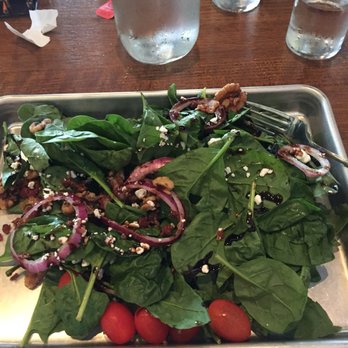 Von Ebert Brewing - Glendoveer - Spinach salad for $14 - Brewpubs Near Me - Portland, Oregon