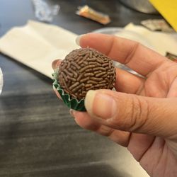 BraziEats Food Truck - Brigadeiro- a chocolate Brazilian truffle.