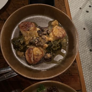 Rhubarb - Scallops. - New American Near Me - Asheville, North Carolina Rhubarb - Scallops. - New American Near Me - Asheville, North Carolina