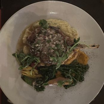 Sheila's Place - Pork chop with polenta - New American Near Me - Camarillo, California Sheila's Place - Pork chop with polenta - New American Near Me - Camarillo, California