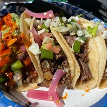 El Chile Toreado - Tacos plate - Al pastor, picadillo, barbacoa & carnitas - Mexican Near Me - Santa Fe, New Mexico
