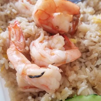 Nokki Thai Kitchen - Our Dirty-Nasty-Poopy shrimp served in our Shrinp Freid Rice- $14.95- Not cool! - Thai Near Me - Fontana, California