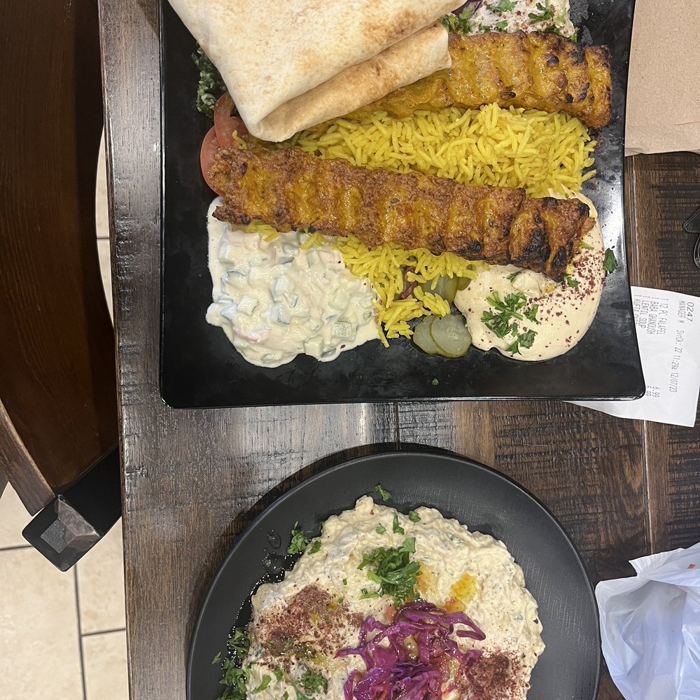 Jerusalem Bakery & Grill - Spicy Chicken Kabab Platter - Middle Eastern Near Me - Alpharetta, Georgia