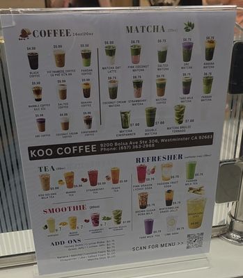 Menu photo 4 Koo Coffee Tea Westminster, CA Menu photo 4 Koo Coffee Tea Westminster, CA