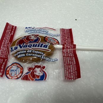 Carnitas Uruapan - Free caramel lollipops that came with our group order. - Mexican Near Me - Chicago, Illinois