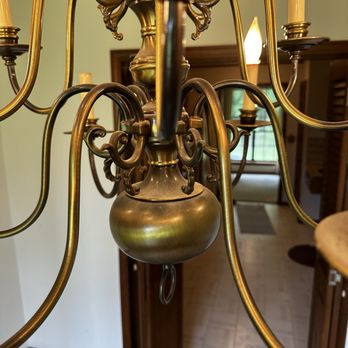Custom Maids - The chandeliers were covered in dust - Home Cleaning Near Me - Fort Smith, Arkansas