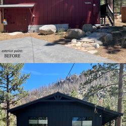 Paul Evans Painting - before and after