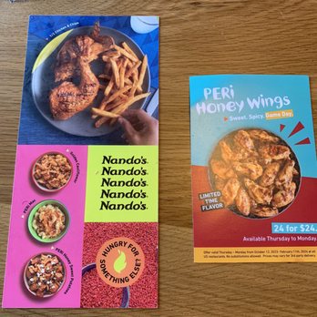 Nando's Peri-Peri - Menu - South African Near Me - Houston, Texas Nando's Peri-Peri - Menu - South African Near Me - Houston, Texas