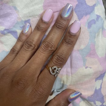 Lotus Nail Spa - Chrome with pastel pink, pajama inspo - Nail Salons Near Me - Cerritos, California Lotus Nail Spa - Chrome with pastel pink, pajama inspo - Nail Salons Near Me - Cerritos, California