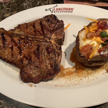 LongHorn Steakhouse - Porterhouse and loaded baked potato! - Steakhouses Near Me - Pittsburgh, Pennsylvania