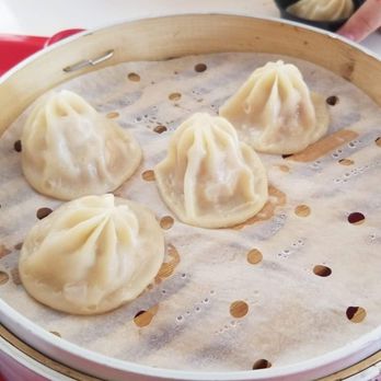 Mayflower Dumpling Express - Xiao long bao. Comes with 8 pieces just forgot to take a picture before we started eating lol - Dim Sum Near Me - Anaheim, California Mayflower Dumpling Express - Xiao long bao. Comes with 8 pieces just forgot to take a picture before we started eating lol - Dim Sum Near Me - Anaheim, California