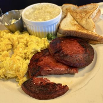 Southern Still - Fried bologna, eggs, grits and toast!!!! - Southern Near Me - Murfreesboro, Tennessee Southern Still - Fried bologna, eggs, grits and toast!!!! - Southern Near Me - Murfreesboro, Tennessee