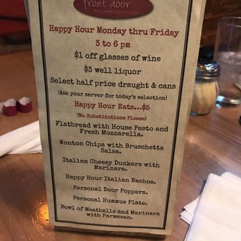 The Front Door - Happy hour menu - Pizza Near Me - Boise, Idaho The Front Door - Happy hour menu - Pizza Near Me - Boise, Idaho