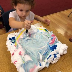Hillsborough Private Schools - She takes her art seriously and enjoys doing it