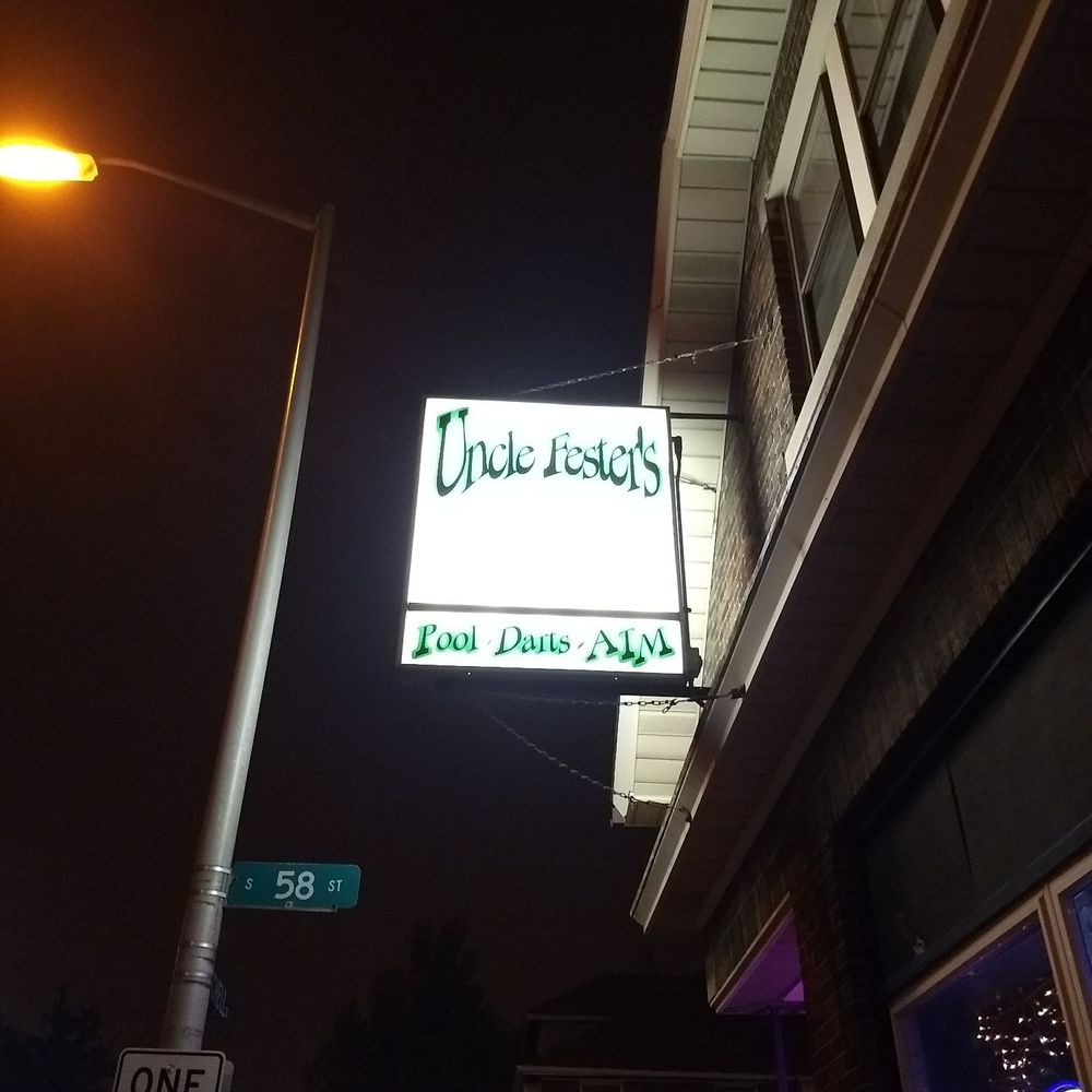 Uncle Fester's - a neon sign for uncle fester's - Burgers Near Me - West Allis, Wisconsin Uncle Fester's - a neon sign for uncle fester's - Burgers Near Me - West Allis, Wisconsin