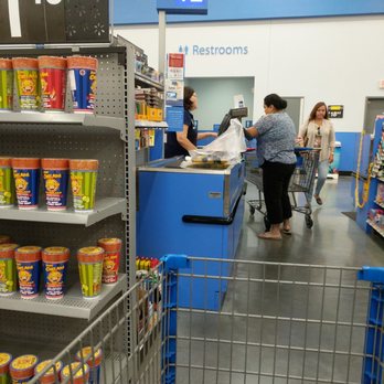 Walmart Supercenter - customers shopping in the store - Grocery Near Me - Brownsville, Texas