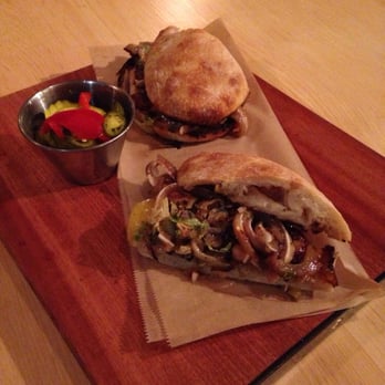 Mammoth Brewing - 'Listen to the Pig' sandwich. This is actually pigs ears, btw. - Breweries Near Me - Mammoth Lakes, California Mammoth Brewing - 'Listen to the Pig' sandwich. This is actually pigs ears, btw. - Breweries Near Me - Mammoth Lakes, California