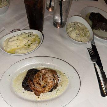 Ruth's Chris Steak House - 3 course for $55. Steak with add on shrimps for $10. Mashed potatoes as my side dish - Steakhouses Near Me - Roseville, California