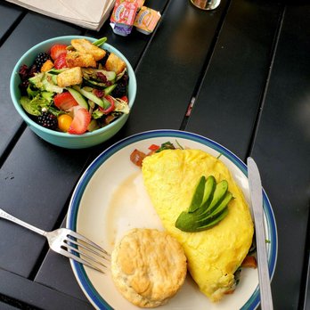 Vic's - Rosie's omelet, with a biscuit & side salad. Yum! So fresh - Breakfast & Brunch Near Me - Martinez, California Vic's - Rosie's omelet, with a biscuit & side salad. Yum! So fresh - Breakfast & Brunch Near Me - Martinez, California