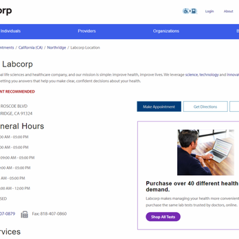 Labcorp - Laboratory Testing Near Me - Northridge, California