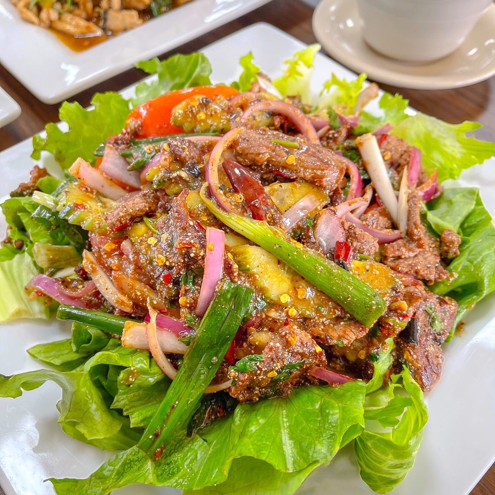Thai Cafe - The Beef Salad ( Yum Na ) - Thai Near Me - San Antonio, Texas Thai Cafe - The Beef Salad ( Yum Na ) - Thai Near Me - San Antonio, Texas