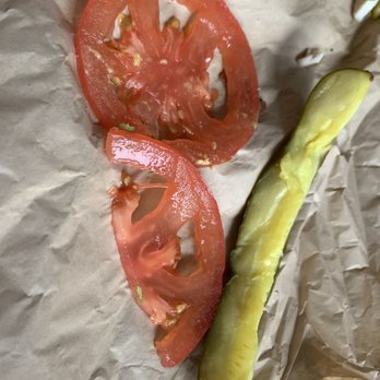 Panera Bread - Rotten tomatoes and a pathetic unappealing skimpy pickle! - Sandwiches Near Me - Citrus Heights, California Panera Bread - Rotten tomatoes and a pathetic unappealing skimpy pickle! - Sandwiches Near Me - Citrus Heights, California