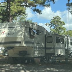 Houston Leisure RV Resort - Window unit not allowed via rules.