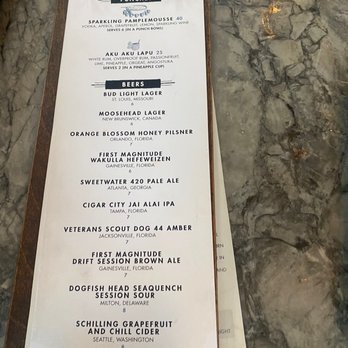 St. Augustine Distillery - Menu - Distilleries Near Me - Saint  Augustine, Florida