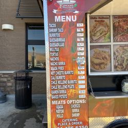 Tacos Chewi - Menu. Today In front of Walmart 8/6/23