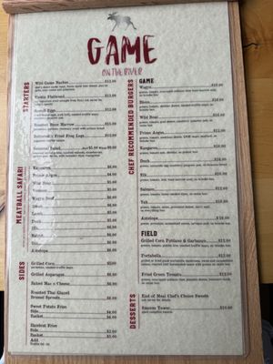Menu photo 7 GAME on the River Jeffersonville, IN Menu photo 7 GAME on the River Jeffersonville, IN