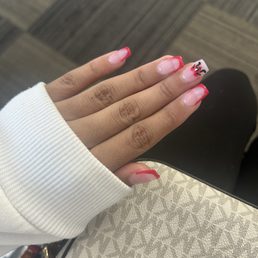 Bad bunny nails with French tip Bad bunny nails with French tip