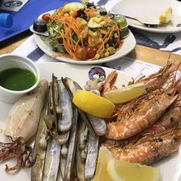 Salad, shrimps and other Salad, shrimps and other