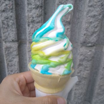 Coco’s Café & Creamery - Snack size vanilla cone ($2.50) with Blue Goo, Green Apple and Pina Colada flavour burst (additional $1). - Ice Cream & Frozen Yogurt Near Me - Ottawa, Ontario Coco’s Café & Creamery - Snack size vanilla cone ($2.50) with Blue Goo, Green Apple and Pina Colada flavour burst (additional $1). - Ice Cream & Frozen Yogurt Near Me - Ottawa, Ontario
