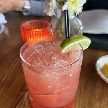 Taverna Veranda - Strawberry jalapeño margarita - Mediterranean Near Me - Edgewater, New Jersey