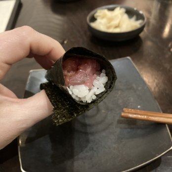 Sushi Lin Brooklyn - Tuna hand roll part of omakase - Sushi Bars Near Me - Brooklyn, New York Sushi Lin Brooklyn - Tuna hand roll part of omakase - Sushi Bars Near Me - Brooklyn, New York
