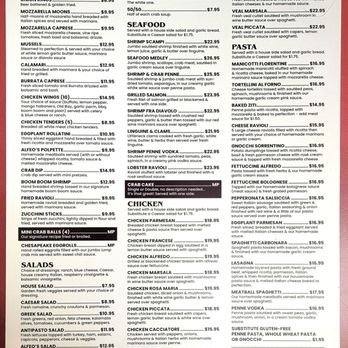 Alfeo's Italian Kitchen - menu - front - Italian Near Me - Glyndon, Maryland Alfeo's Italian Kitchen - menu - front - Italian Near Me - Glyndon, Maryland