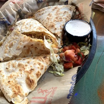 Nacho Hippo - What the Cluck! quesadilla (shredded chicken, corn, black beans, mixed cheese, pico de gallo) - Mexican Near Me - North Myrtle Beach, South Carolina Nacho Hippo - What the Cluck! quesadilla (shredded chicken, corn, black beans, mixed cheese, pico de gallo) - Mexican Near Me - North Myrtle Beach, South Carolina