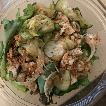 Pokeworks - Poke bowl w/ chicken & spicy ginger! - Salad Near Me - Omaha, Nebraska Pokeworks - Poke bowl w/ chicken & spicy ginger! - Salad Near Me - Omaha, Nebraska