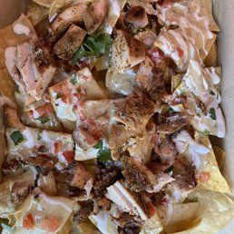 BBQ Nachos with chicken BBQ Nachos with chicken