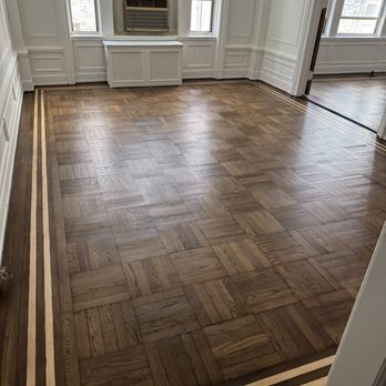 Wood Flooring Masters - Floors look soooooo much better. Great work on the borders. - Flooring Near Me Wood Flooring Masters - Floors look soooooo much better. Great work on the borders. - Flooring Near Me