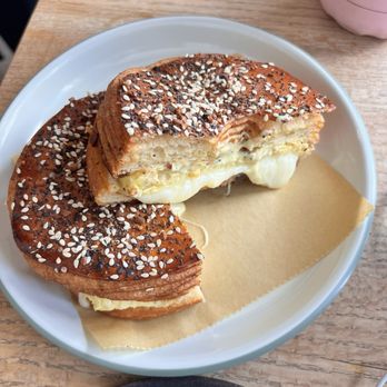 Lost Sock Roasters - Everything crogel with egg and cheese. - Coffee Roasteries Near Me - Washington, DC, District of Columbia