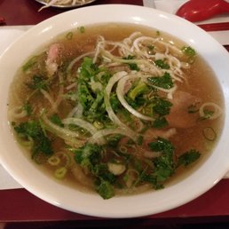 Pho #12 with rare beef, soft tendon and tripes!