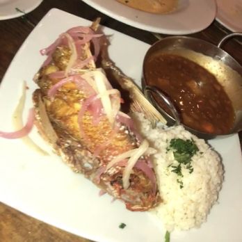 1950 Condado - Red Snapper Chillo with White Rice and Beans - Puerto Rican Near Me - San Juan, Puerto Rico