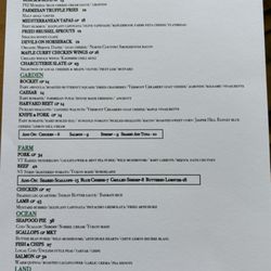 Plated Restaurant & Bar - Food menu