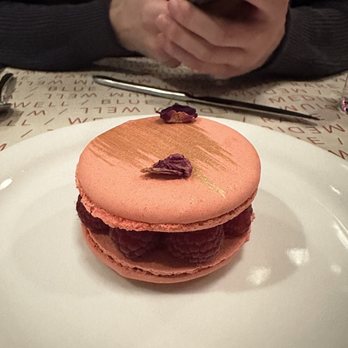 J's Steak Frites - Lovely raspberry passion fruit macaron. - Steakhouses Near Me - Toronto, Ontario