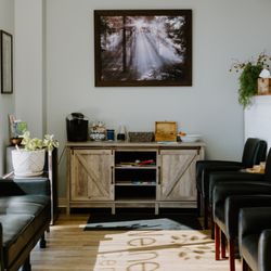 The Wellness Center Chiropractic - Our comfortable Fayetteville waiting room, ready to welcome patients for chiropractic and wellness visits