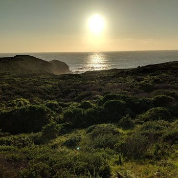 Marin Headlands - Looking west towards Rodeo Beach from the South Rodeo Beach Trail. Sat afternoon 2019-03-23 - Parks Near Me - Sausalito, California