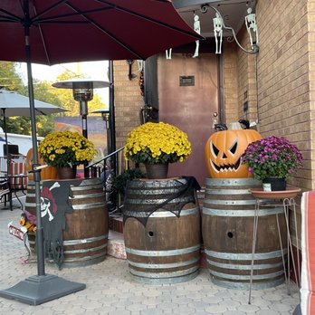 Mo’s By The River - Decked out for Halloween! - Wine Bars Near Me - Reno, Nevada