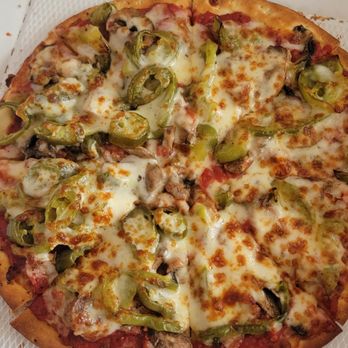 Pizzeria Aroma - Aroma Special no onion with jalapeño - Pizza Near Me - Chicago, Illinois Pizzeria Aroma - Aroma Special no onion with jalapeño - Pizza Near Me - Chicago, Illinois