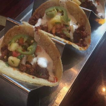 Session Taco - Close up of the spicy chorizo tacos! - Cocktail Bars Near Me - St. Louis, Missouri